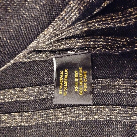 Rocawear Vintage Black and Gold Shimmer Cardican, Small - Picture 8 of 12